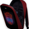 Рюкзак с LED-дисплеем MAX - RED LINE бордовый