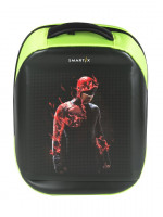 Рюкзак с LED дисплеем SMARTIX LED 4S Plus Зеленый (PowerBank 10000 mAh в комплекте)