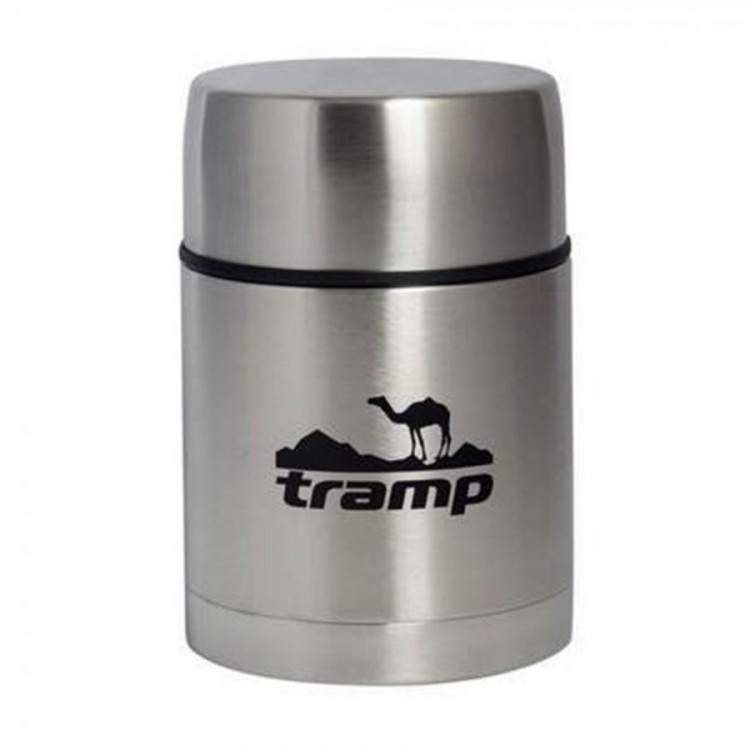 Термос Tramp с широким горлом 0,7 л серый